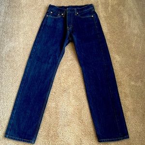 LEVI’S MENS Dark Blue Colored Jeans 30 x 32 (Straight Fit)